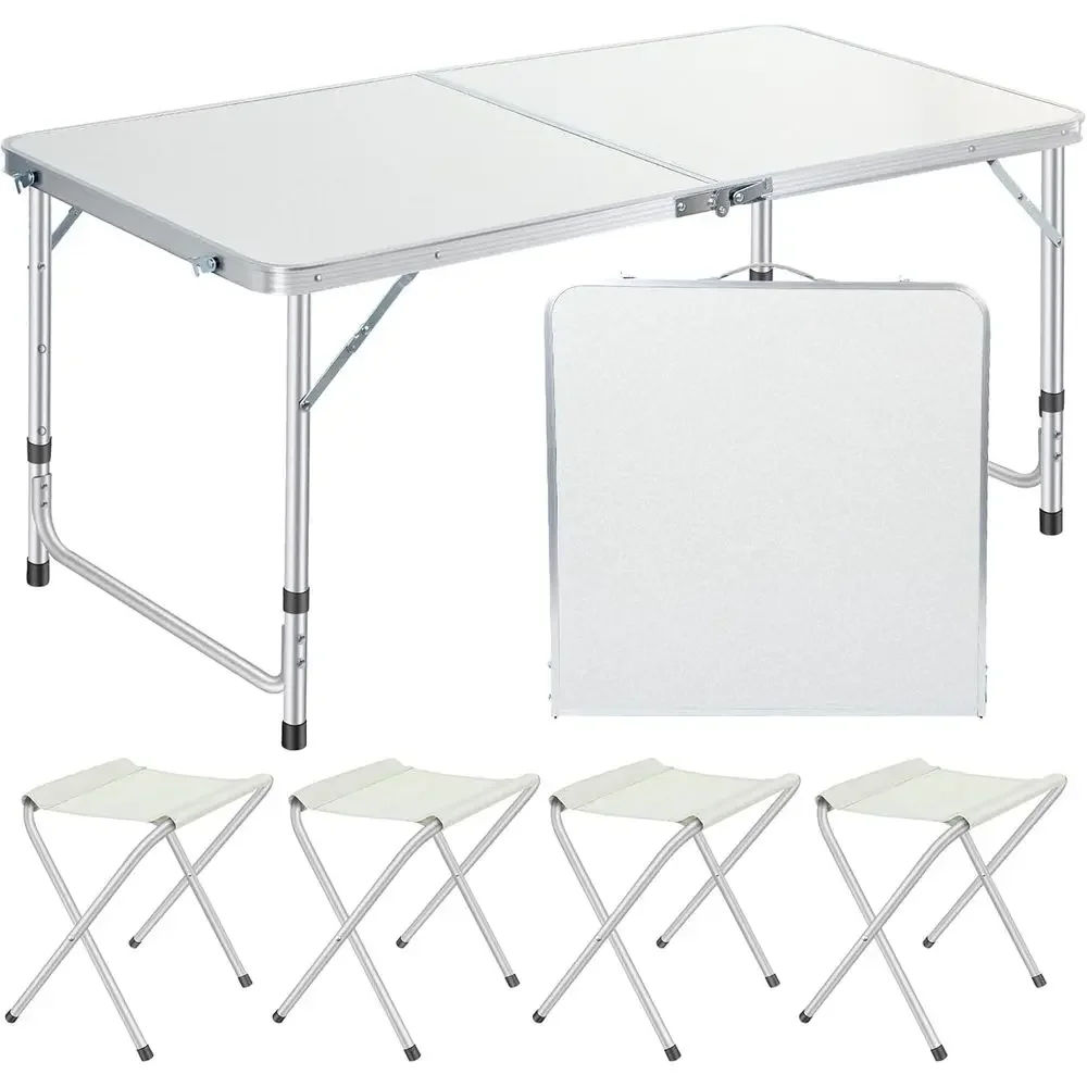 Outdoor Camping Dining Set - طقم طاولة طعام بلاستيكية محمولة مع