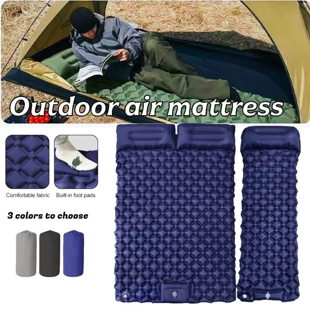 Outdoor Camping Rugs - فراش هوائي قابل للنفخ فردي ومزدوج،