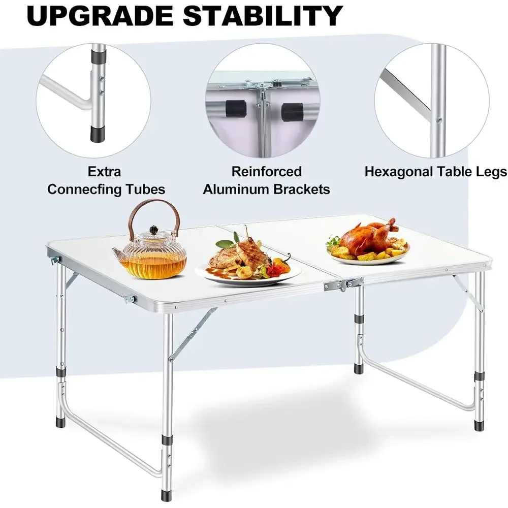 طقم طاولة طعام بلاستيكية محمول - مراجعة Outdoor Camping Dining Set وسعره