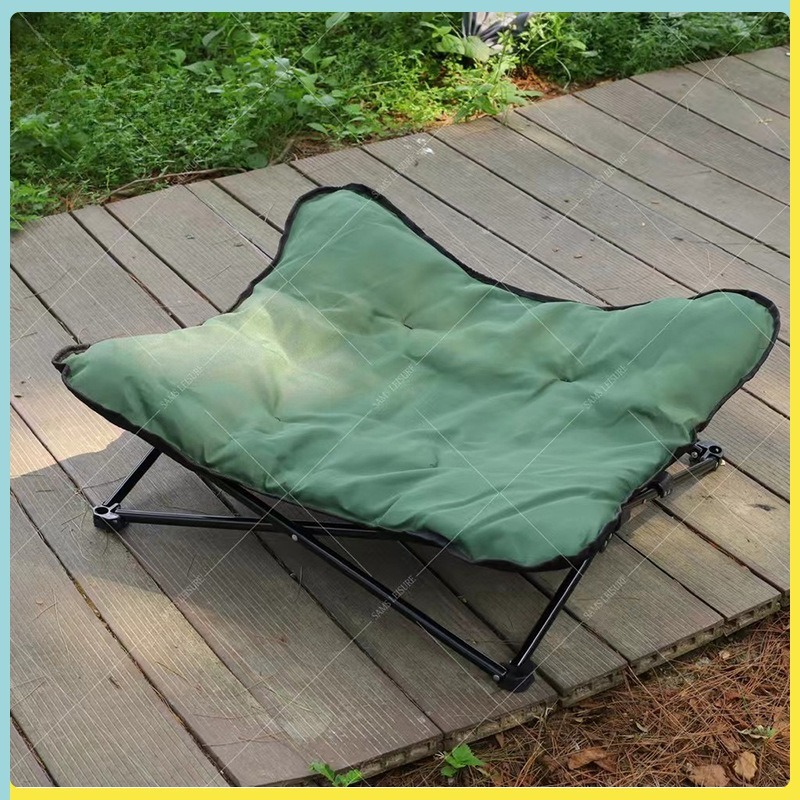 سرير حيوانات أليفة محمول قابل  - مراجعة Outdoor Camping Dog Bed وسعره