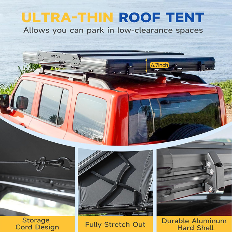 خيمة سقف صلبة من الألومنيوم بط - مراجعة Outdoor Camping Van Tent وسعره