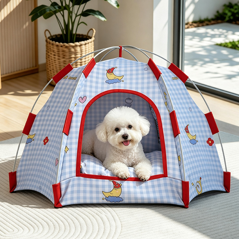 خيمة للكلاب وسرير للقطط، مناسب - مراجعة Outdoor Camping Dog Bed وسعره